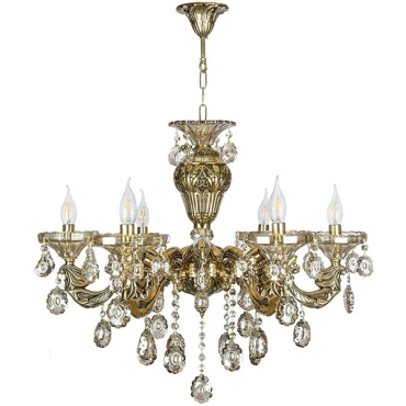 لوستر 12 شعله چشمه نور کد C2161/6+6-BO برنز