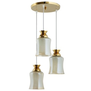 چراغ آویز چشمه نور کد A1279/3H-G طلایی