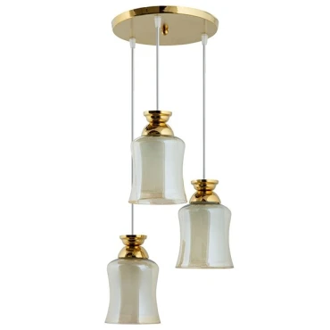 چراغ آویز چشمه نور کد A1279/3H-G طلایی