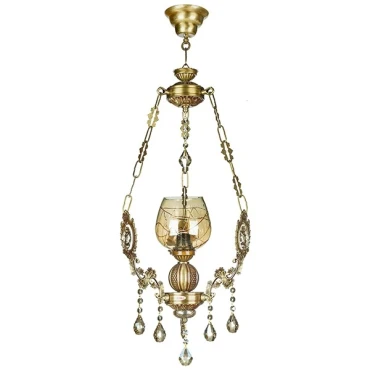 لوستر آویز چشمه نور کد S3553/1H-AO آنتیک