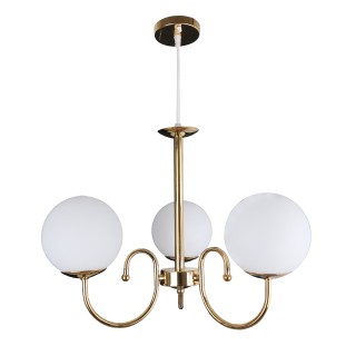 لوستر سه شعله چشمه نور کد A1219/3G.WT