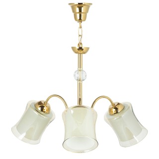 لوستر سه شعله چشمه نور کد A833/3-G طلایی