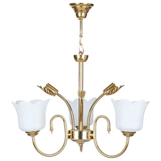 لوستر 6 شعله چشمه نور کد A810.3-3-WT (طلایی)