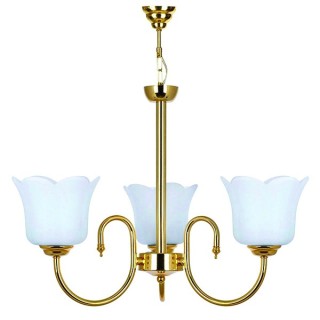 لوستر استیل چشمه نور 3 شعله کد 856 طلایی