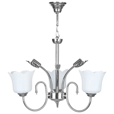 لوستر 6 شعله چشمه نور کد A810.3-3-WT (کروم)