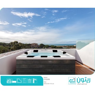 جکوزی  ریتون مدل اوشن 8 نفره سایز 270*210*90