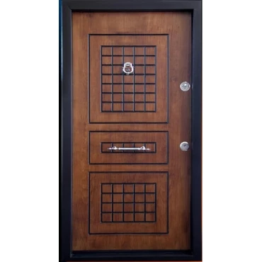 درب سه قاب شطرنجی راش