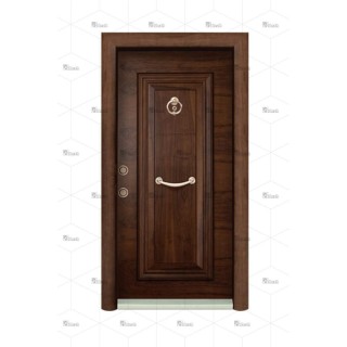 درب  ترک وارداتی سری لوکس با رنگ قهوه ای مدل dz-559