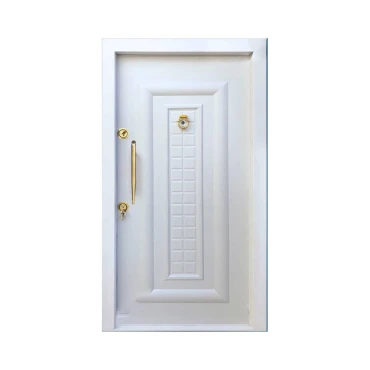 درب ونوس با روکش پی وی سی سفید - راست بازشو