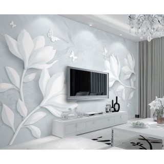 کاغذ دیواری سه بعدی گل برفی