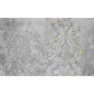 پوستر دیواری طرح پتینه با داماسک طلایی PA0016