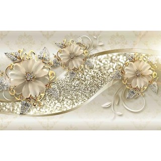 پوستر دیواری سه بعدی گل ، کد sb1008