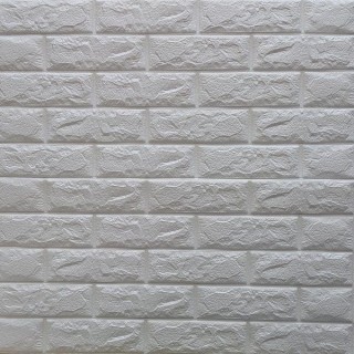 دیوارپوش مدل فومی طرح آجری بسته 20 عددی - سفید