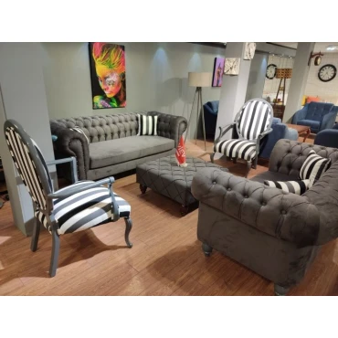 مبل راحتی 7 نفره مدل چستر لوگانو