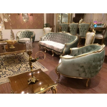 مبل استیل زمرد 7 نفره