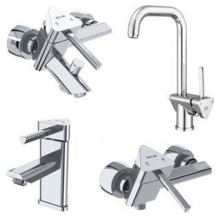 ست شیرآلات کلار مدل نیوفلت کروم