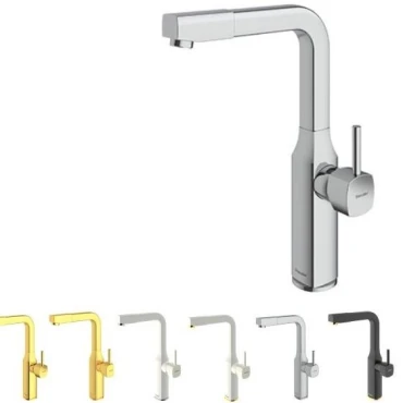 شیر آشپزخانه شودر مدل یونیک کروم/پلاس