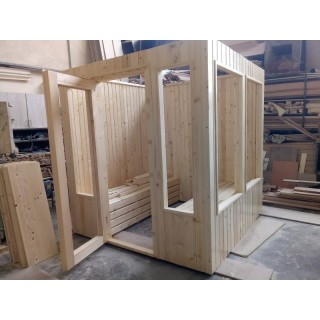 کابین سونا خشک چوب ترمو لمبه درجه یک