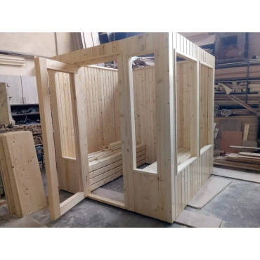 کابین سونا خشک چوب ترمو لمبه درجه یک