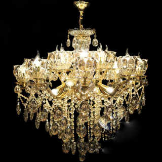 لوستر ژولیت ۸ شاخه ۲۰ شعله طلایی تودیسو