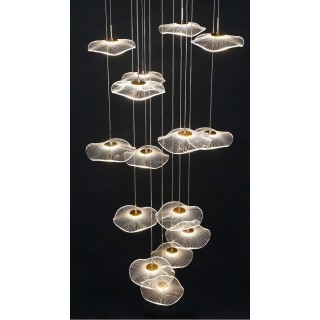 لوستر مدرن کریستالی پلکسی آرشید کد p101 - 1