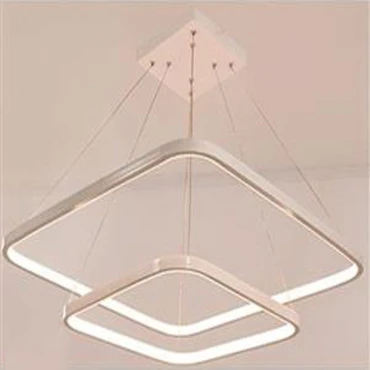 لوستر مدرن اس ام دی دو طبقه مربع