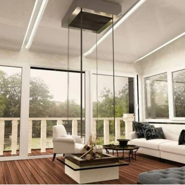 شومینه معلق شیشه ای گازی کد ۱۰۰