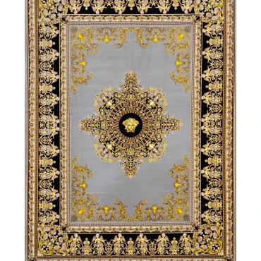 فرش ورساچه کف ساده فیلی با لچک 1200 شانه ساده کد 20291