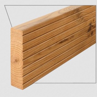 ترموود - پروفیل چوب ترمو کف شیاردار مدل SHP-Deck-Size26