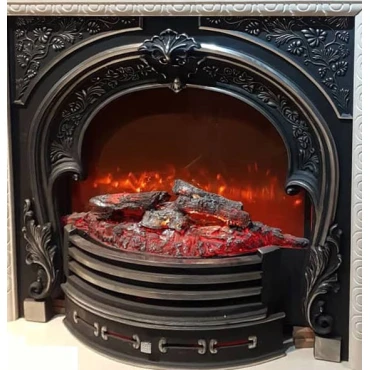 شومینه چدنی ویلیام گلدار برقی