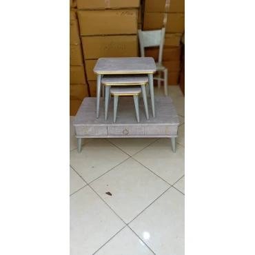 میز عسلی مبلمان طوسی