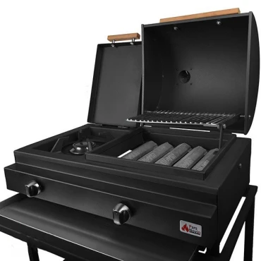 باربیکیو گازی ذغالی پلوپزدار 80 سانتی بوفالو