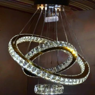 لوستر مدرن آویز 60 40 20 طلایی