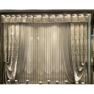 پرده جدید سالن پذیرایی با طرح محو پتینه طلاکوب