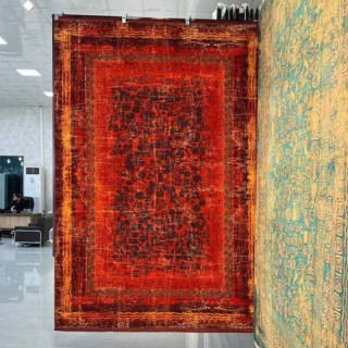 فرش ماشینی کد 500107 قرمز