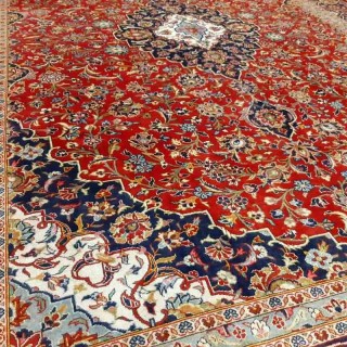 فرش دستبافت کاشان_ابعاد :395*290