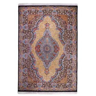 جفت فرش دستباف شش متری تمام ابریشم کد D02692G