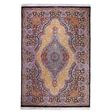 جفت فرش دستباف شش متری تمام ابریشم کد D02692G