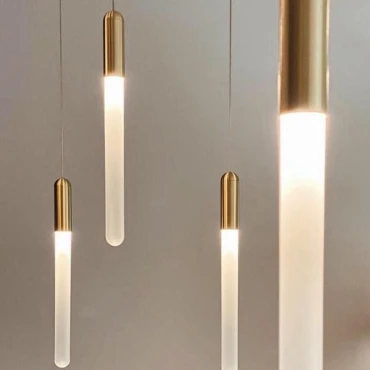 لوستر چراغ آویز مدرن آرشید کد p103 - مشکی / آفتابی