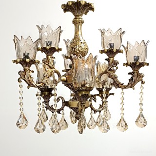 لوستر ۶ شاخه و ۹ شعله مدل آرامیس