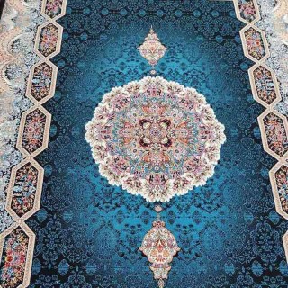 فرش 700 شانه ماشینی دست باف گونه کاشان