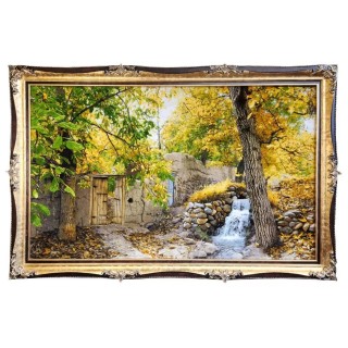 قیمت خرید تابلوفرش دستباف کوچه باغ اعلا