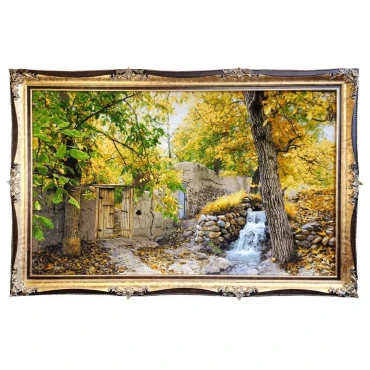 قیمت خرید تابلوفرش دستباف کوچه باغ اعلا