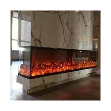 شومینه برقی سه نما با یک موتور دا تی فن و هیتر ، کنترل دار با ده طیف رنگ اصلی