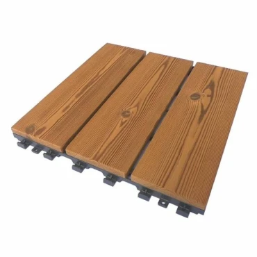تایل ترموود ۳۰*۳۰ سه ردیفه ا Termwood tile 30x30