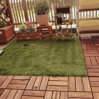 تایل ترموود ۳۰*۳۰ سه ردیفه ا Termwood tile 30x30