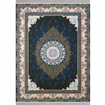 فرش دلاریس سورمه ای