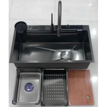 سینک ظرفشویی آبشاری ELK مدل پیانویی 2 کلید S-32