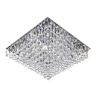 لوستر سقفی کریستالی ۱۲ شعله چشمه نور کد A6638/80-80-S