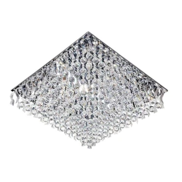 لوستر سقفی کریستالی ۱۲ شعله چشمه نور کد A6638/80-80-S